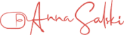 Logo von Computermaus und Schriftzug Anna Salski in rot